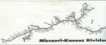 Missouri-Kansas Division map